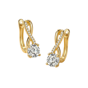 Diana Infinity Diamond Hoop Earrings