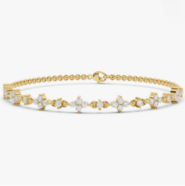 Four Leaf Clover Diamond Bracelet