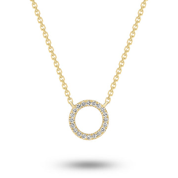 Liora James Circle Diamond Pendant