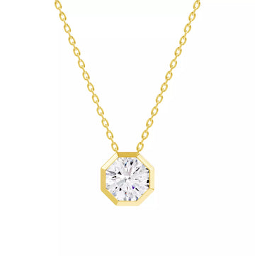 Bianca Bezel Octagon Diamond Pendant