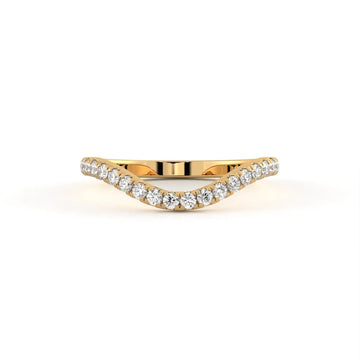 Nova Soft Curve Round Cut Wedding Ring