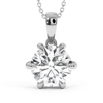 Nova Six Prong Solitaire Pendant