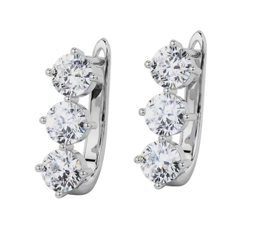 Alisson Diamond Hoop Earrings