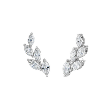Selena Marquise Cut Drop Diamond Earrings