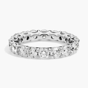 Low Dome Basket Eternity Ring