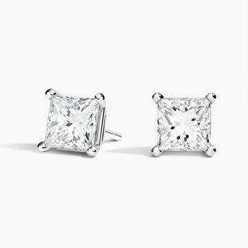 Princess Cut Diamond Stud Earrings