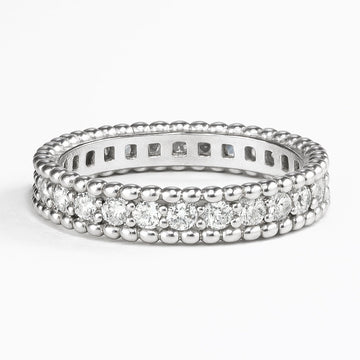Alexa Round Cut Eternity Wedding Ring