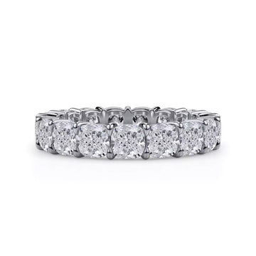 Cushion Cut Eternity Wedding Ring