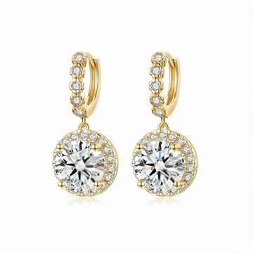 Ella Diamond Huggie Hoop Earrings