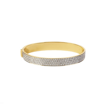 Vicky's Four Row Diamond Bangle Bracelet