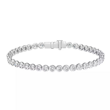 Round Lab Diamond Bezel Bracelet (5 ct. tw- 7 ct .tw )