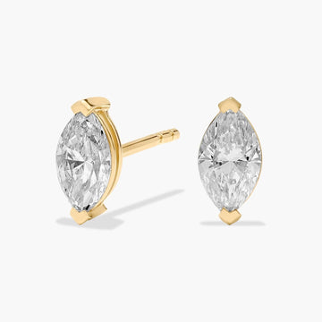 Maria Tash Marquise Cut Diamond Stud Earrings
