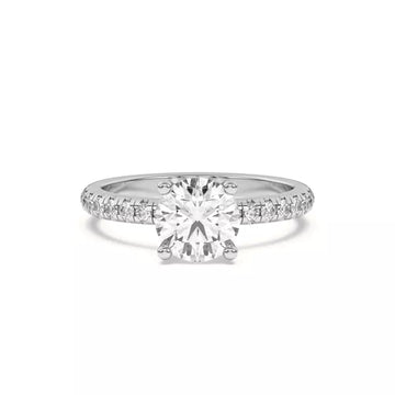 Bellora Pavé Hidden Halo Lab Engagement Ring