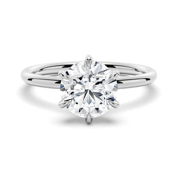 The Una Round Cut  Six-Prong Solitaire Engagement Ring