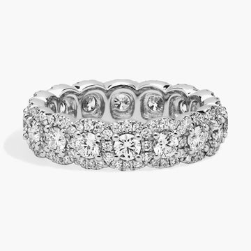 Lindsey Halo Eternity Wedding Ring
