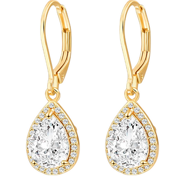 Alexa Diamond Dangle Teardrop Earrings