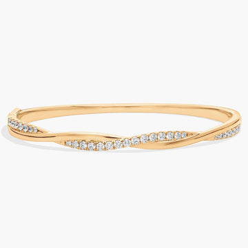 Twisting Bangle Diamond bracelet