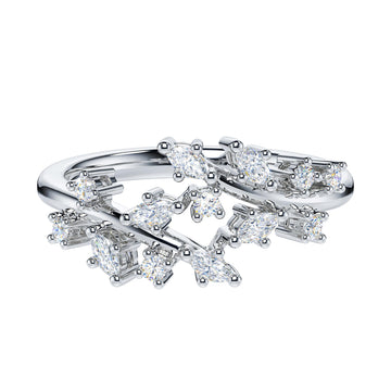 Natalia Leaves Branch Ring Wedding Band
