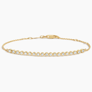 Aria Bezel Diamond Tennis Bracelet