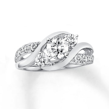 Jessie Three Round Cut Engagement Ring