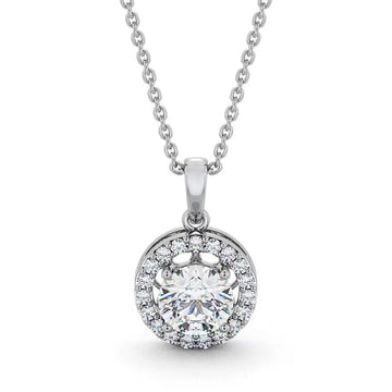 Heather Halo Diamond Pendant
