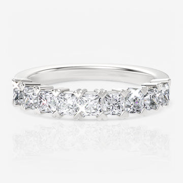 Sasha Nine-Stone Princess Cut Wedding Ring