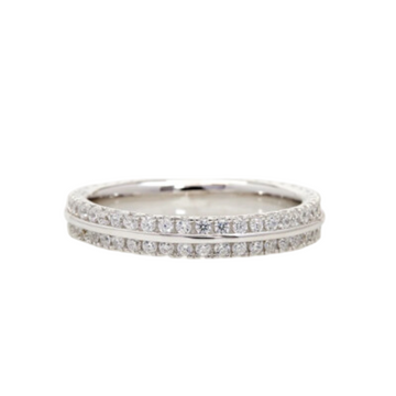 Eva Double Raw Eternity Wedding Ring