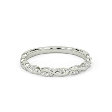 Kayleigh Twist Band Wedding Ring